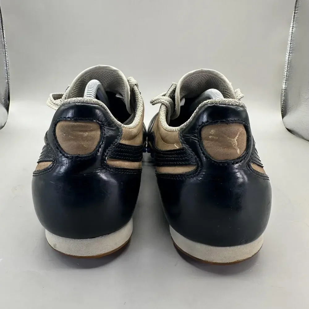 PUMA 5000 M Shoes Mens Size 11.5 Brown Black Suede Running Track Sneakers